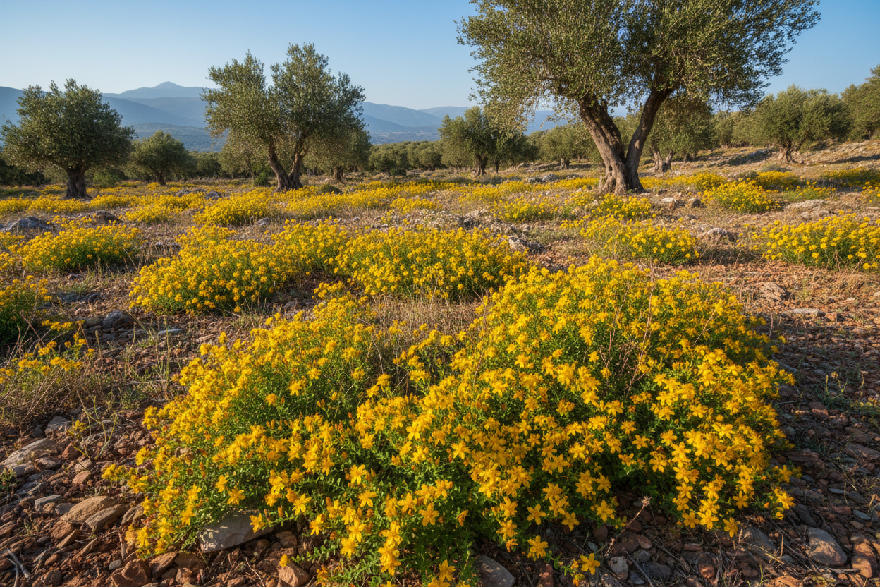 Johanniskraut in Griechenland ohne Produkt