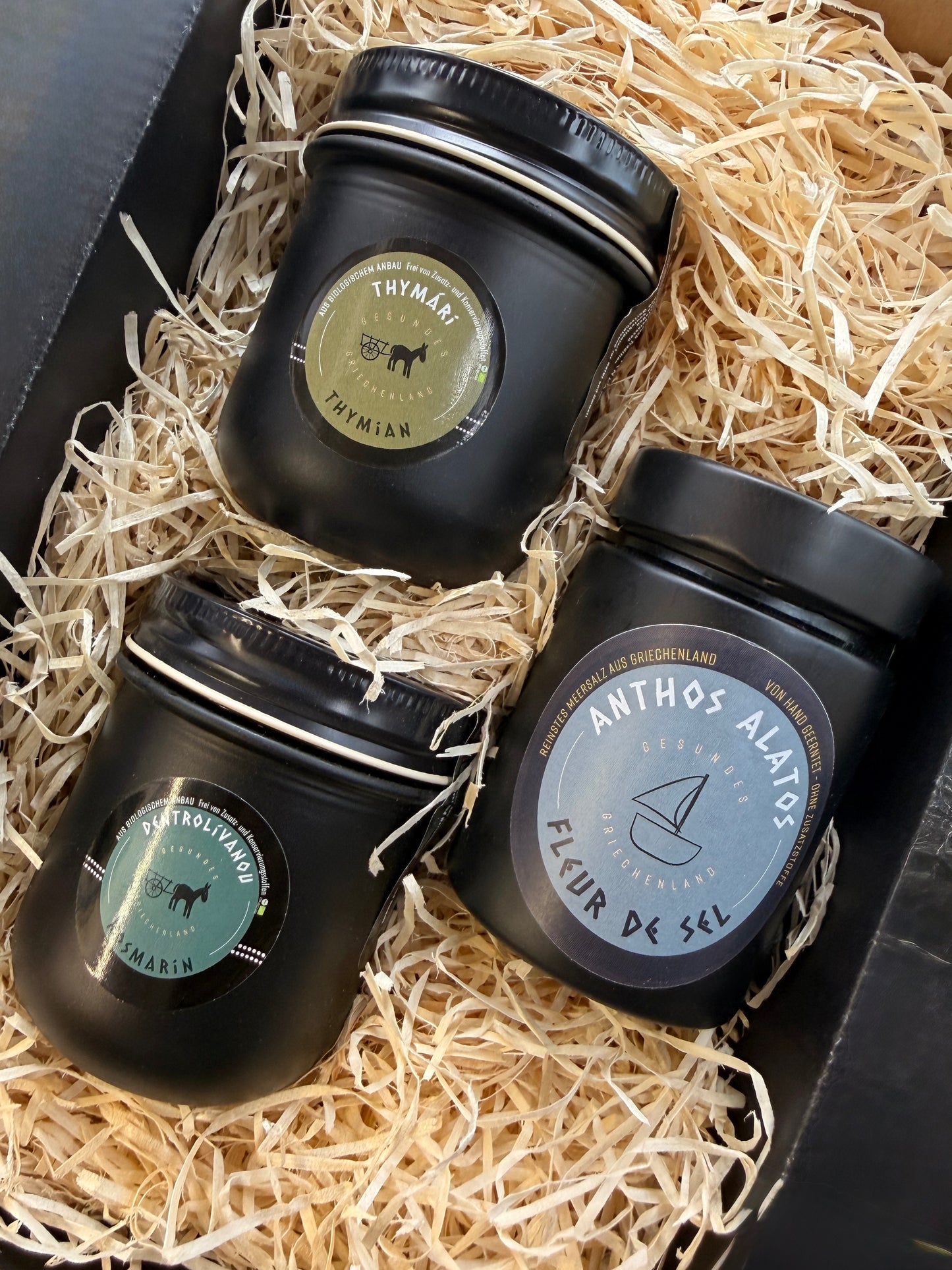 Mediterranes Trio - Thymian, Rosmarin, Fleur de Sel