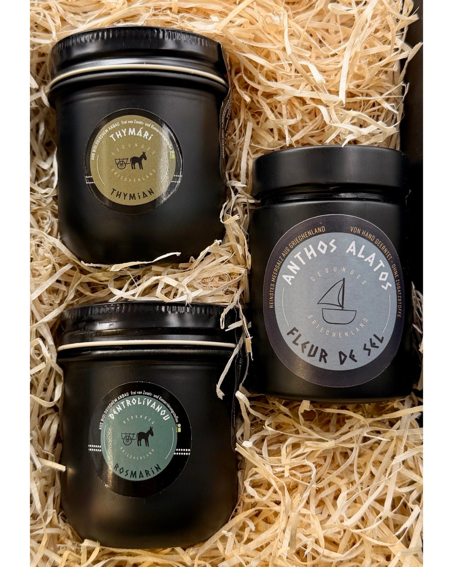 Mediterranes Trio - Thymian, Rosmarin, Fleur de Sel