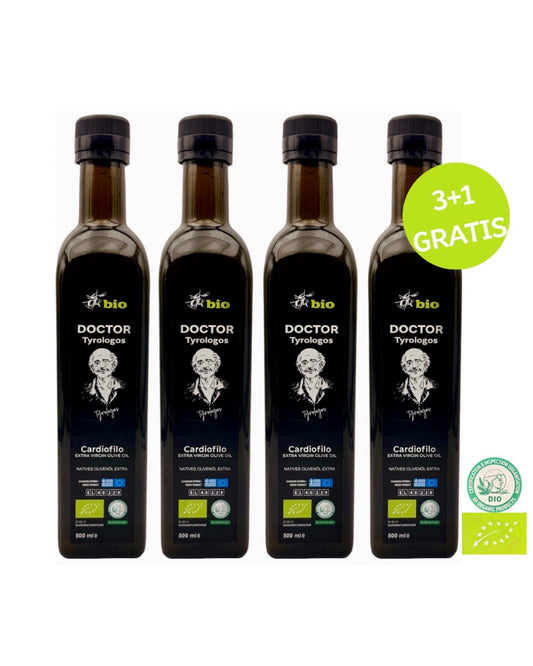 Bio Olivenöl Doctor Tyrologos I nativ extra I 3 + 1 Gratis