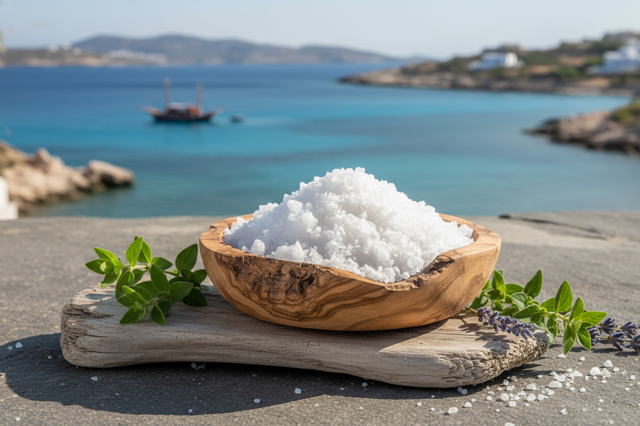 Flöte, Sellin von Hand geerntet vom Meer aus Griechenland