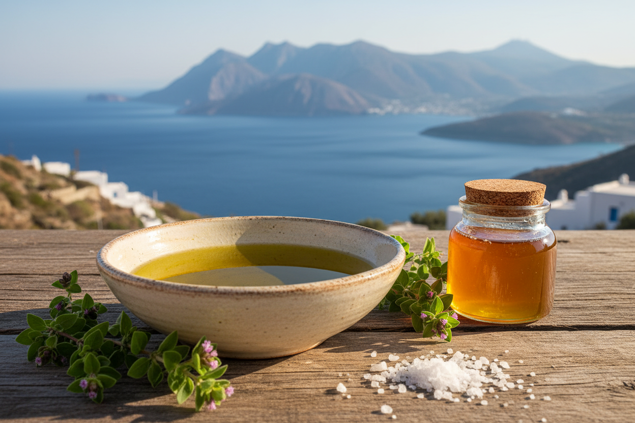 mit meerblig und berge