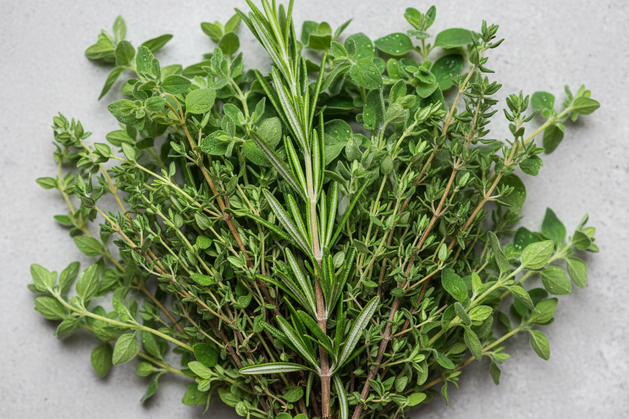 Rosmarin, thymian, oregano